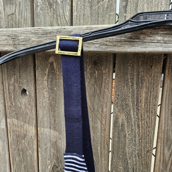 Lauren Ralph Lauren Navy and White Striped Adjustable-strap Tank Size L - Picture 10 of 14